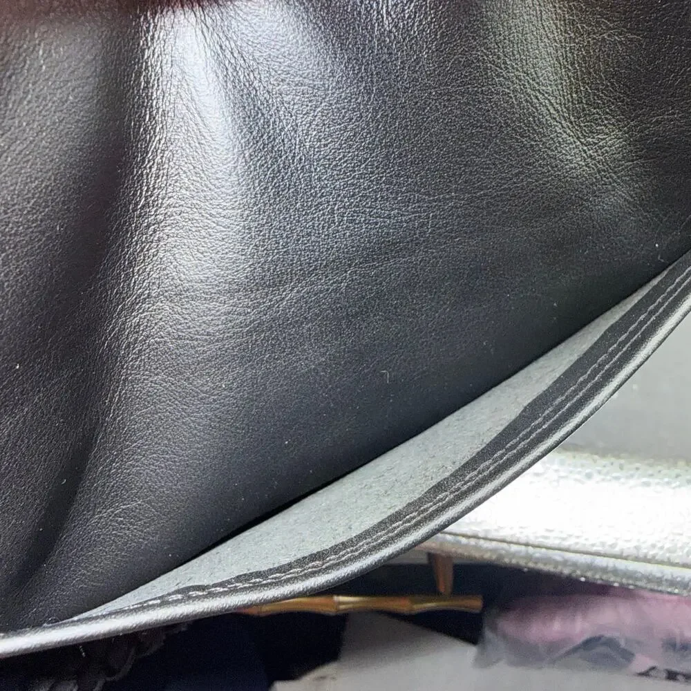 Handmade Black Leather Crossbody Shoulder Bag Braided Strap Zip Top